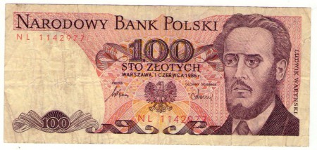 Poľsko 100 zlotych 1986 /0,25/