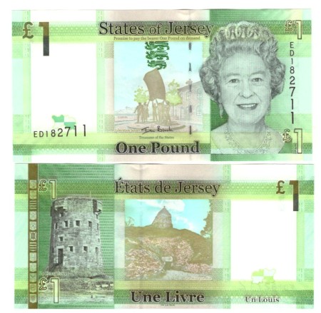 Jersey 1 Pound 2010 Prefix ED – podpis: Black UNC	