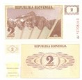 Slovinsko 2 Tolarjev 1990 UNC Pick 2 	