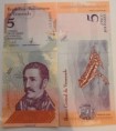 Venezuela 5 bolívares 2018 stav AU	
